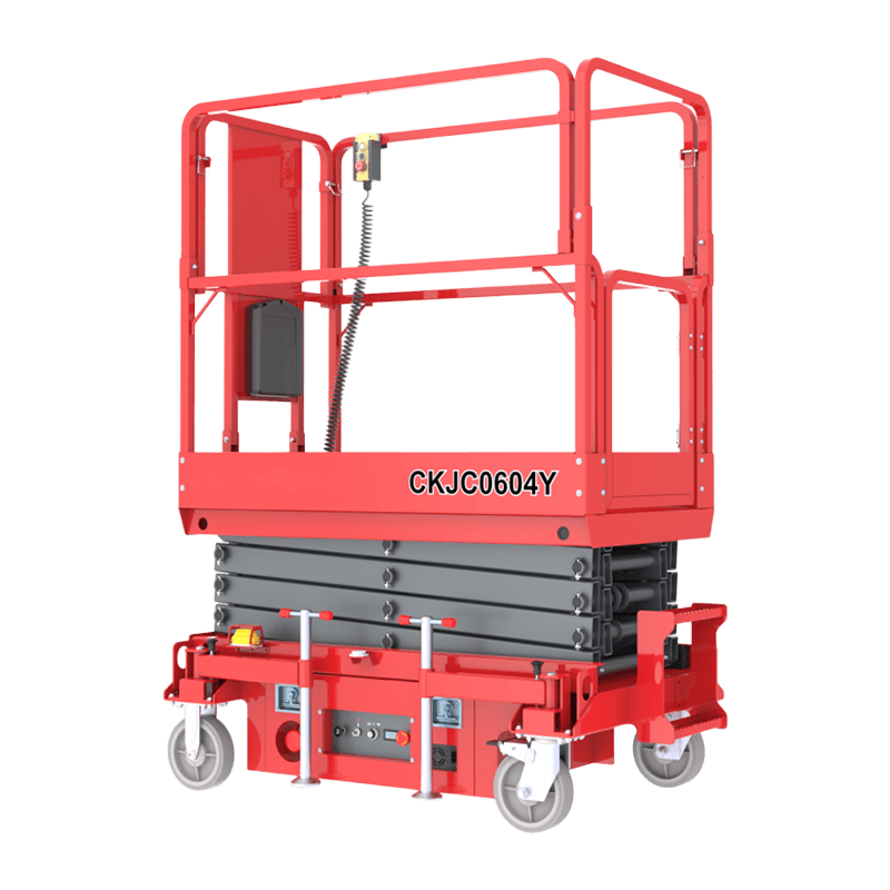 CKJC0503Y CKJC0604Y CKJC0705Y CKJC0806Y CKJC1008Y CKJC1210Y CKJC1412Y CKJC1614Y Plataforma elevatória de tesoura semi elétrica 